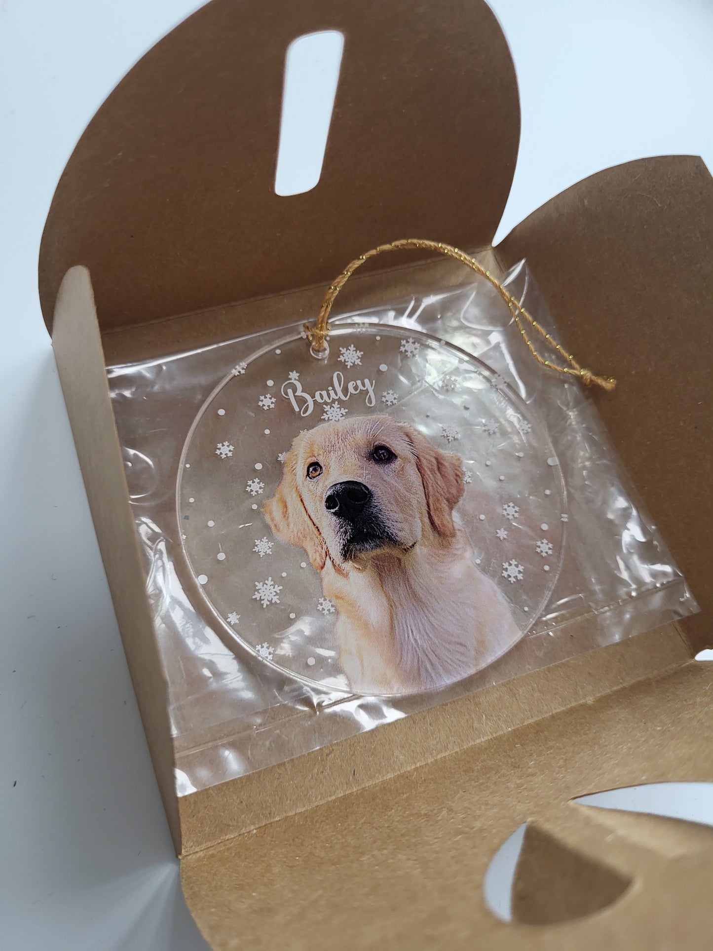 Personalized Acrylic Dog Ornament