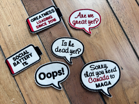 Meme Embroidered Patches