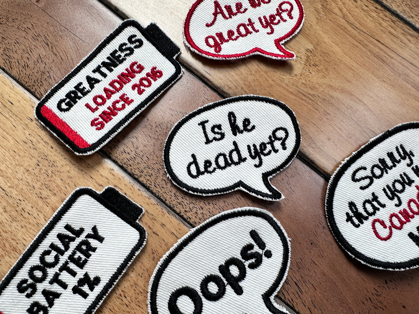 Meme Embroidered Patches