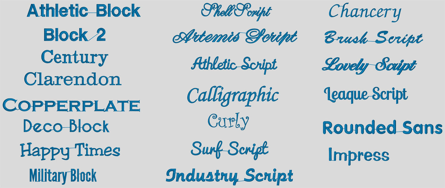 Embroidered Name Patch, 8x4 inches