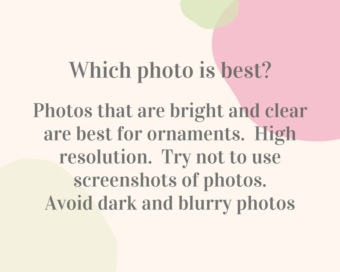 Personalized Memorial Photo Ornament, Remembrance Custom Picture Ornament, Picture Memorial Ornament