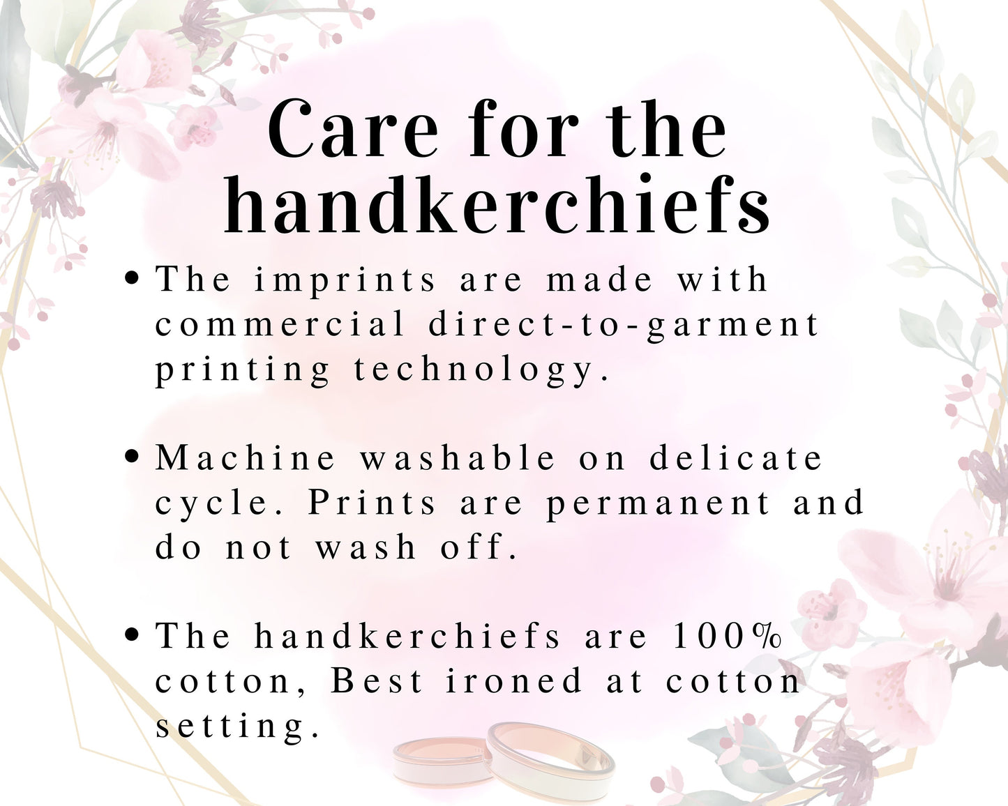 Flower Girl Wedding Gift from Bride & Groom, Flower Girl Handkerchief, Flower Girl Gift, Custom Printed, Flower Girl Thank You Gifts