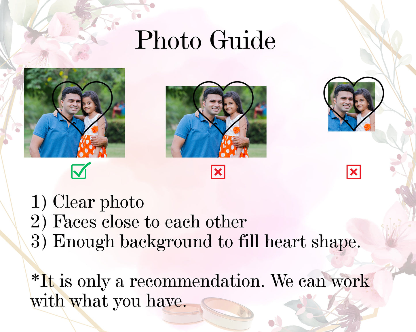 Photo heart shaped tie patch