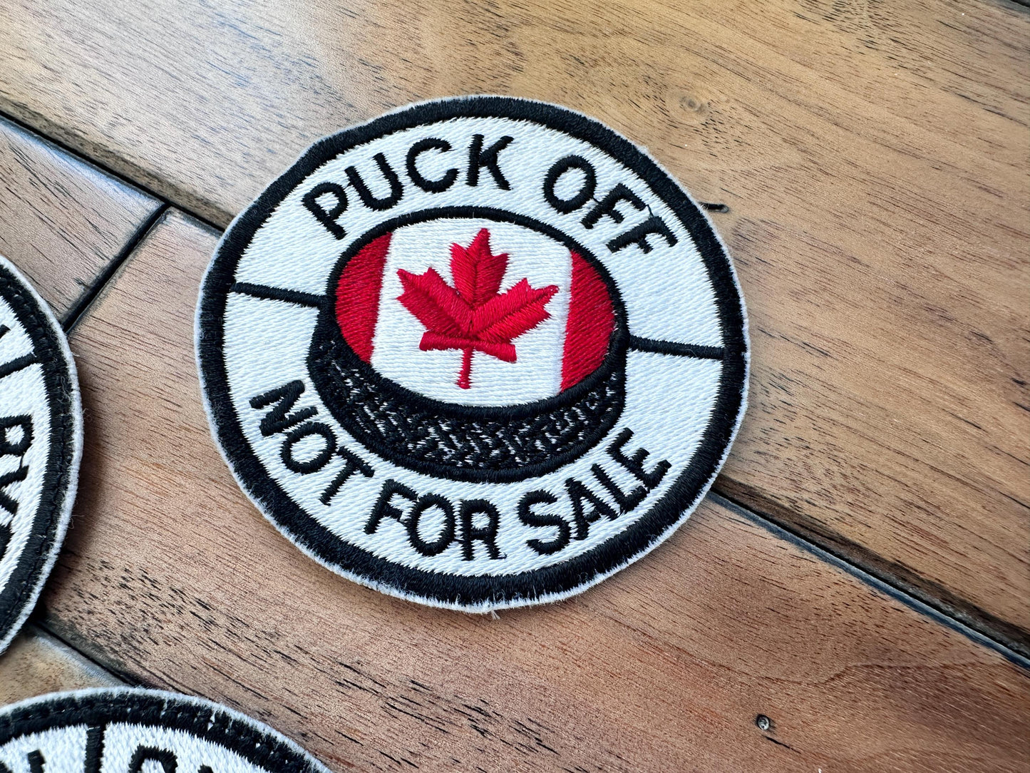 Buy Canadian Patch, Canada Patriot Embroidered Patch, Round 75mm (3") Patch, sew on or easy to iron on, Handmade Product of Canada