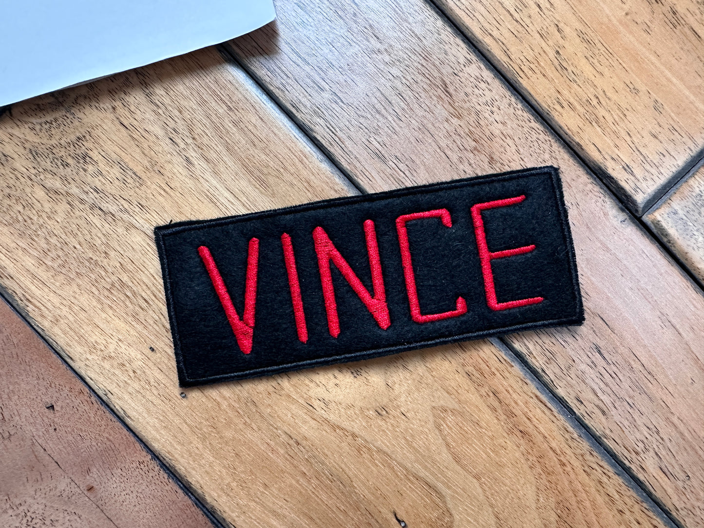 Ghost Busters Custom Embroidered Name Patch 4 x 2 inches, Iron on or sew on patch, Hook & Loops