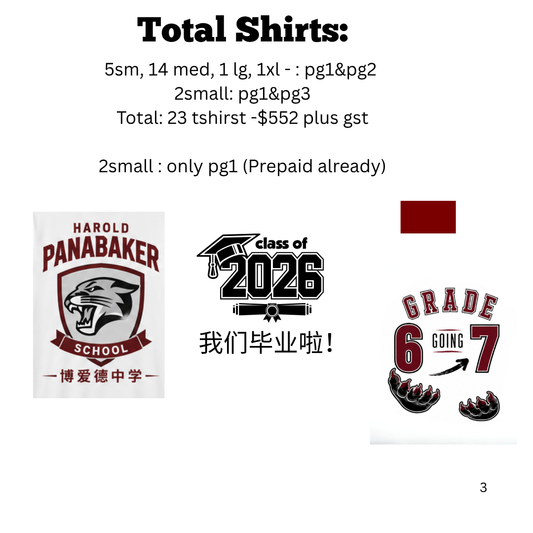 Custom listing for 23 t-shirts