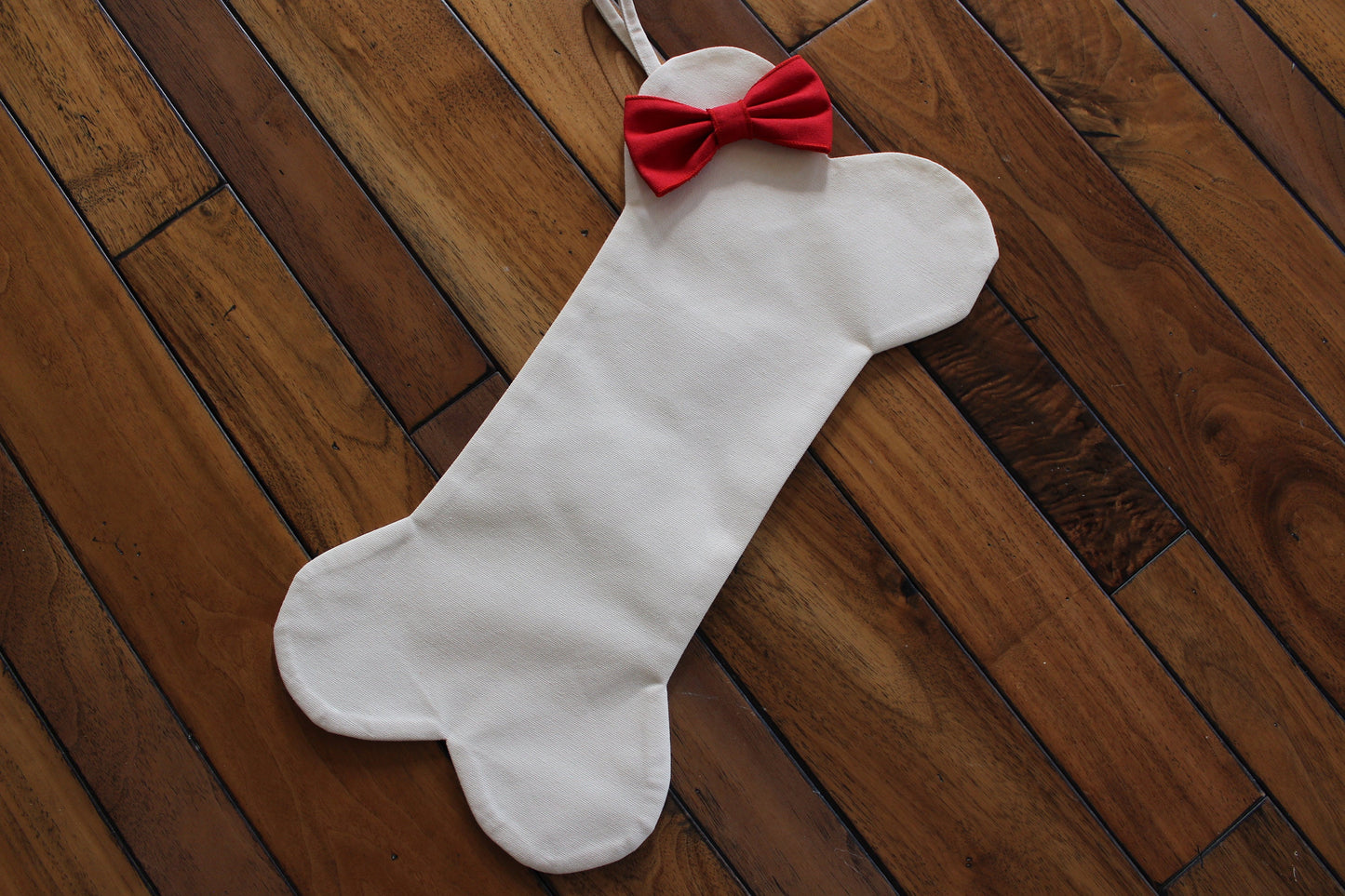 Personalized Dog Christmas Stocking, Bone Holiday Stocking for Dog, Bone-Shaped, Pet Owner Holiday Gift
