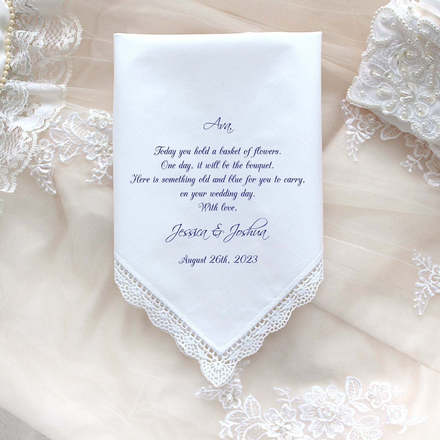 Flower Girl Gift, Wedding handkerchief, Customized, PRINTED, Personalized, hanky, gift, favor LS5FCA[37]