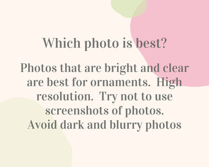 Baby Ultrasound Acrylic Ornament with Photo, Name, and Year