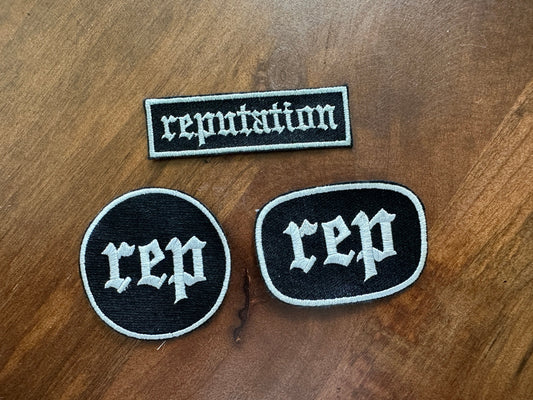 Reputation / REP Taylor's album embroidered patch, sew on or iron on