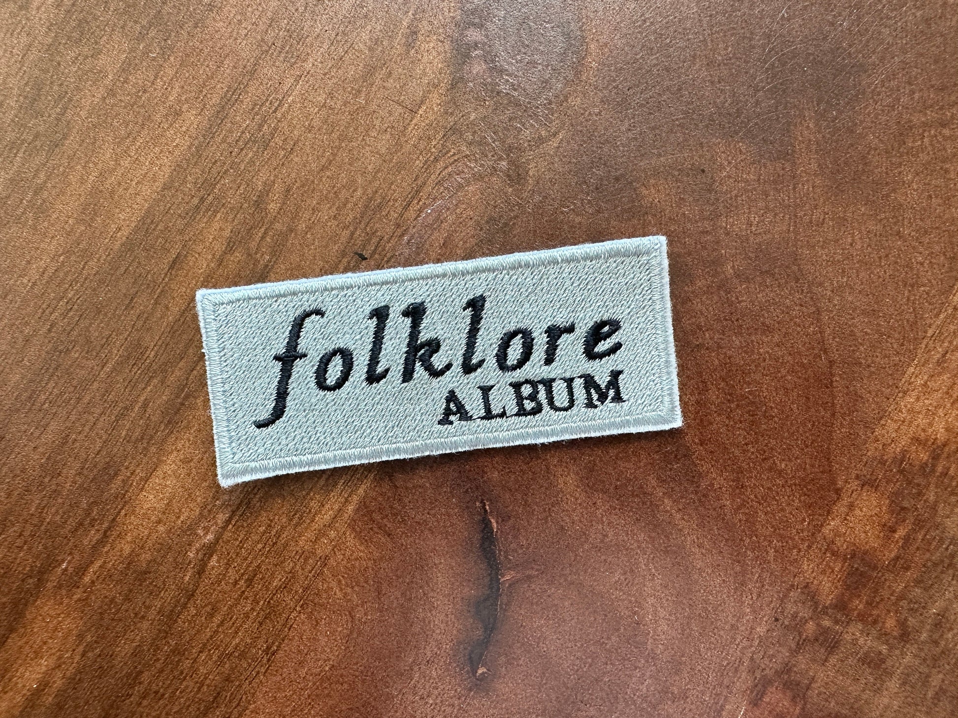 folklore cardigan patch, embroidered patch for folklore era