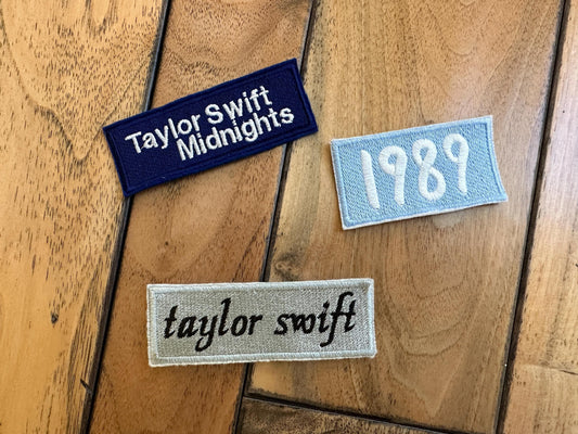 Midnight or 1989 Taylor embroidered cardigan patch